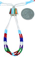 Liquid Sterling Silver Multicolor Southwest Necklace And Earrings Set SX108141